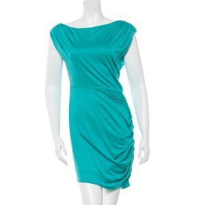HALSTON HERITAGE Sleeveless Silk Dress Emerald NWT
